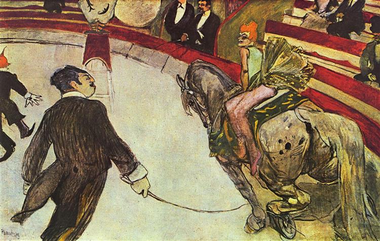 Au cirque Fernando, l`écuyère, 1888